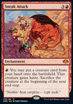 MTG - Dominaria Remastered - 139/261 : Sneak Attack (Non Foil) (7967826641143)