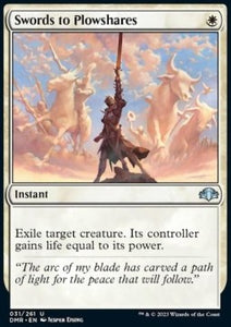 MTG - Dominaria Remastered - 031/261 : Swords to Plowshares (Non Foil) (Retro Frame) (8105429631223)