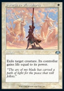 MTG - Dominaria Remastered - 275 : Swords to Plowshares (Non Foil) (8001877541111)