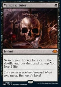 MTG - Dominaria Remastered - 108/261 : Vampiric Tutor (Non Foil) (8105159786743)