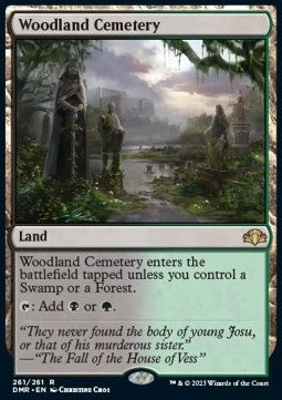 MTG - Dominaria Remastered - 261/261 : Woodland Cemetery (Foil) (8105149464823)