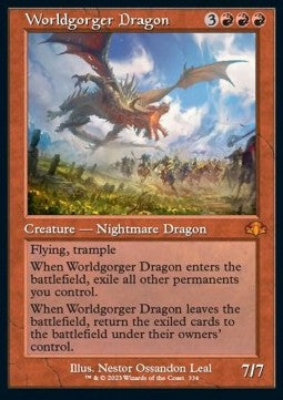 MTG - Dominaria Remastered - 334 : Worldgorger Dragon (Non Foil) (8052993949943)