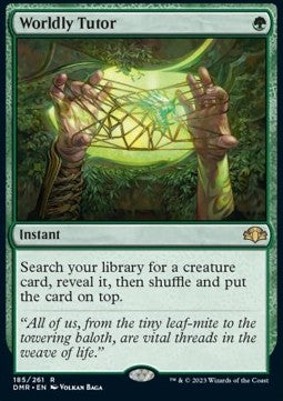 MTG - Dominaria Remastered - 185/261 : Worldly Tutor (Non Foil) (7967826772215)