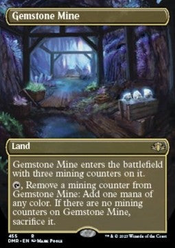 MTG - Dominaria Remastered - 455 : Gemstone Mine (Borderless) (Non Foil) (8040823783671)
