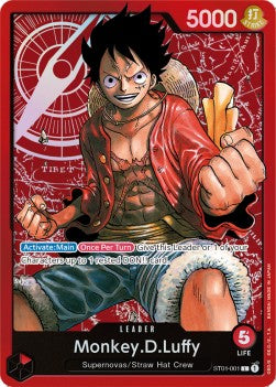 One Piece - Awakening of the New Era - ST01-001 : Monkey.D.Luffy (Leader) (8327996473591)