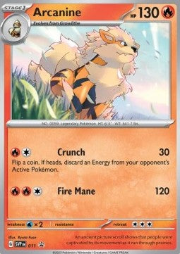 SCARLET & VIOLET, Black Star Promo - SVP-011 : Arcanine (Holo) (8370327879927)