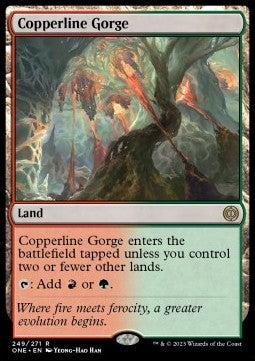 MTG - Phyrexia: All Will Be One - 249/271 : Copperline Gorge (Non Foil) (8345853624567)