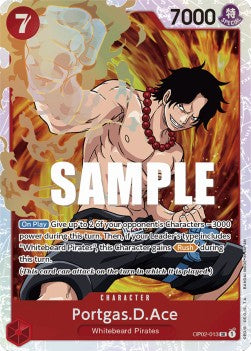 One Piece - Paramount War - OP02-013 : Portgas.D.Ace (Super Rare) (8403862552823)