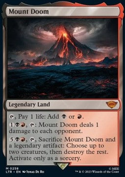 MTG - LOTR: Tales of Middle Earth - 0258 : Mount Doom (Non Foil) (8290123448567)