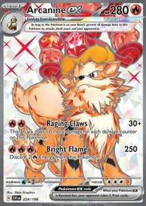 SCARLET AND VIOLET, Base Set - 224/198 : Arcanine ex (Full Art) (9540469391607)