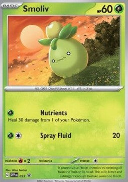 SCARLET & VIOLET, Black Star Promo - SVPen 023 : Smoliv (Holo)