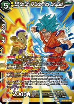 Dragon Ball Super - Wild Resurgence - BT21-111 : SSB Son Goku VS Golden Frieza, Spirit Clash (Super Rare) (8114734399735)