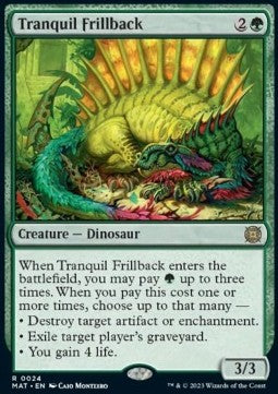 MTG - March of the Machine: The Aftermath - 0024 : Tranquil Frillback (Non Foil) (8289279279351)