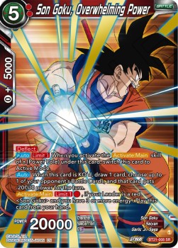 Dragon Ball Super - Wild Resurgence - BT21-008 : Son Goku, Overwhelming Power (Super Rare) (8114736070903)