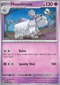 SCARLET & VIOLET, Black Star Promo - SVPen 042 : Houndstone (Half Art)