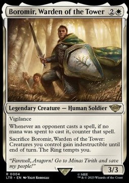 MTG - LOTR: Tales of Middle Earth - 0004 : Boromir, Warden of the Tower (Non Foil) (8289278132471)
