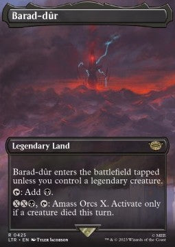 MTG - LOTR: Tales of Middle Earth - 0425 : Barad-dr (Foil) (Borderles Cosmic Collectables UK MTG - LOTR: Tales of Middle Earth - 0425 : Barad-dr (Foil) (Borderles Cosmic Collectables UK