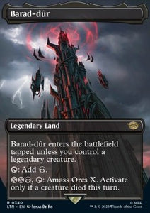 MTG - LOTR: Tales of Middle Earth - 0340 : Barad-dûr (Foil) (Borderless) (8105842213111)