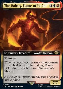 MTG - LOTR: Tales of Middle Earth - 0395 : The Balrog, Flame of Udûn (Borderless) (Non Foil) (8106953703671)