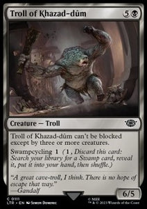 MTG - LOTR: Tales of Middle Earth - 0111 : Troll of Khazad-dum (Non Foil) (8011762008311)