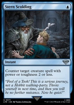 MTG - LOTR: Tales of Middle Earth - 0071 : Stern Scolding (Non Foil) (8290000666871)