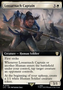 MTG - LOTR: Tales of Middle Earth: Commander - 0100 : Lossarnach Captain (Borderless) (Non Foil) (8106960290039)