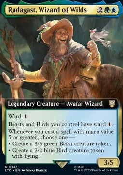 MTG - LOTR: Tales of Middle Earth: Commander - 0147 : Radagast, Wizard of Wilds (Borderless) (Non Foil) (8107024646391)