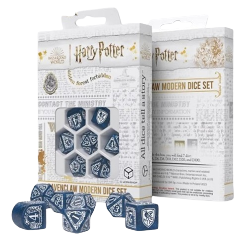 Harry Potter - 7 Dice Set - Ravenclaw - Blue (8085353464055)
