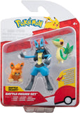 Pokemon - Battle Figure Set - Lucario, Pawmi & Snivy (9511327990007)