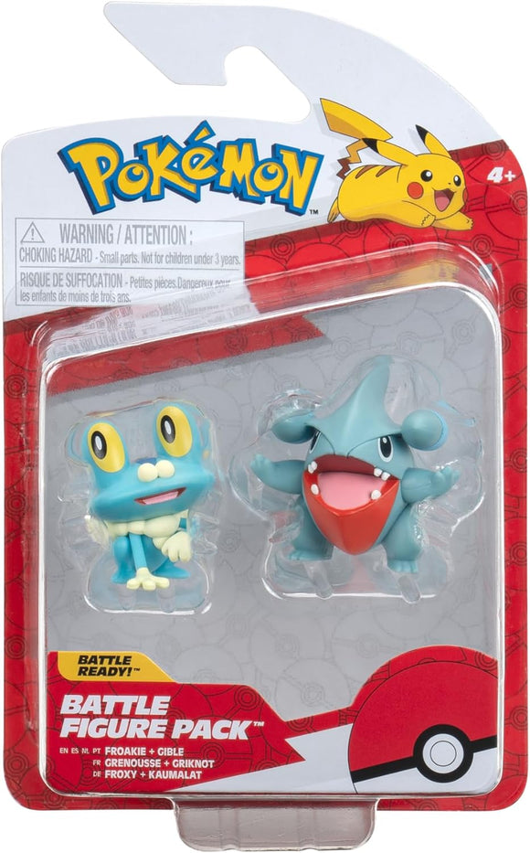 Pokemon - Battle Figure Pack - Gible & Froakie (9511344636151) (9511345848567)