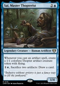 MTG - Commander Masters - 0118 : Sai, Master Thopterist (Foil) (8345851101431)