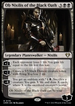 MTG - Commander Masters - 0176 : Ob Nixilis of the Black Oath (Non Foil) (8070646169847)
