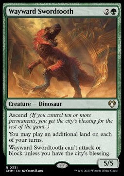 MTG - Commander Masters - 0331 : Wayward Swordtooth (Non Foil) (8070632210679)