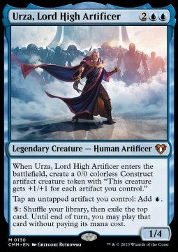 MTG - Commander Masters - 0130 : Urza, Lord High Artificer (Non Foil) (8070630605047)