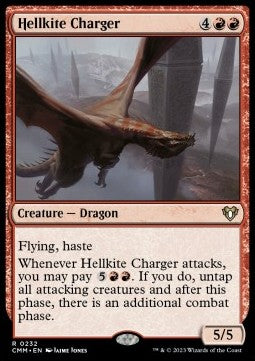 MTG - Commander Masters - 0232 : Hellkite Charger (Non Foil) (9506159460599)