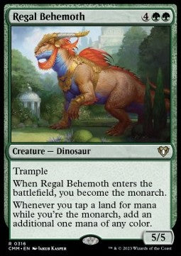 MTG - Commander Masters - 0316 : Regal Behemoth (Non Foil) (8070632145143)