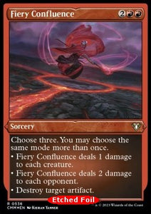 MTG - Commander Masters - 0536 : Fiery Confluence (Etched Foil) (8002283012343)