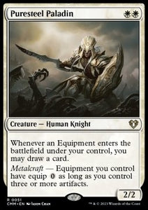 MTG - Commander Masters - 0051 : Puresteel Paladin (Non Foil) (8070624510199)