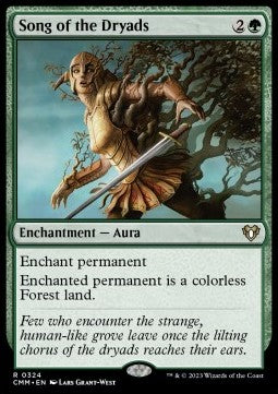 MTG - Commander Masters - 0324 : Song of the Dryads (Non Foil) (8108163432695)