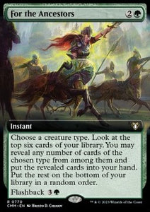 MTG - Commander Masters - 0770 : For the Ancestors (Borderless Foil) (8105779331319)