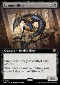 MTG - Commander Masters: Extras - 0764 : Lazotep Sliver (Borderless) (Foil) (8001896972535)