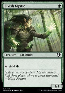 MTG - Commander Masters - 0284 : Elvish Mystic (Foil) (14834015502717)