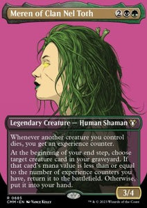 MTG - Commander Masters: Extras - 0685 : Meren of Clan Nel Toth (Borderless) (Foil) (8001899004151)