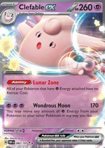 SCARLET AND VIOLET, Obsidian Flames - 082/197 : Clefable ex (Half Art) (8060622504183)