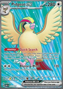 SCARLET AND VIOLET, Obsidian Flames - 217/197 : Pidgeot ex (Full Art) (8052189528311)