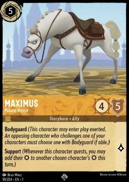 Disney Lorcana - The First Chapter - 010/204 : Maximus - Palace Horse (Non Holo) (7970252947703)