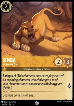 Disney Lorcana - The First Chapter - 020/204 : Simba - Protective Cub (Holo) (7970259239159)