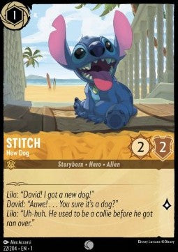 Disney Lorcana - The First Chapter - 022/204 : Stitch - New Dog (Holo) (7970259337463)