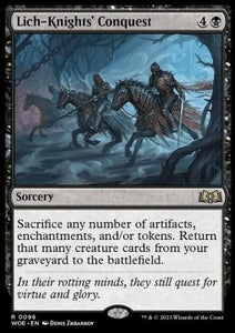 MTG - Wilds of Eldraine - 0092 : Lich-Knights' Conquest (Non Foil) (8070308397303)