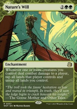 MTG - Wilds of Eldraine - 0057 : Nature's Will (Borderless) (Non Foil) (9506529083639)